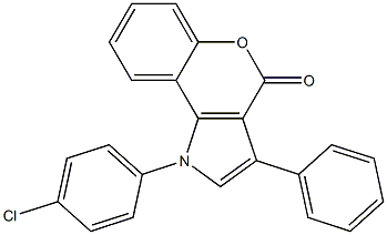 1-(4-Chlorophenyl)-3-phenyl[1]benzopyrano[4,3-b]pyrrol-4(1H)-one Structure