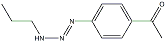 4'-[3-Propyl-1-triazenyl]acetophenone 结构式