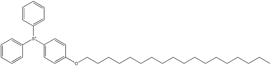 Diphenyl(4-octadecyloxyphenyl)sulfonium Structure