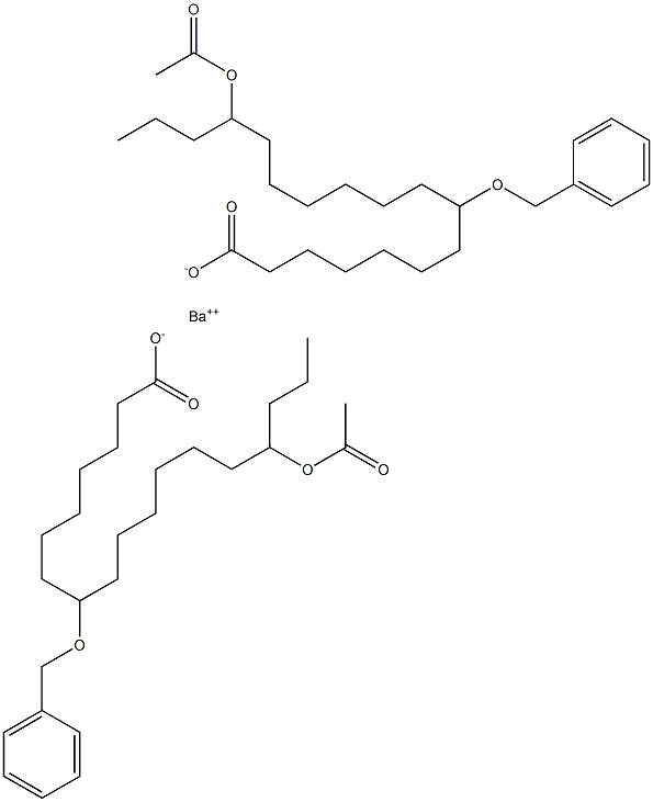  Bis(8-benzyloxy-15-acetyloxystearic acid)barium salt