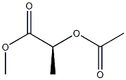 (S)-2-アセトキシプロピオン酸メチル 化学構造式