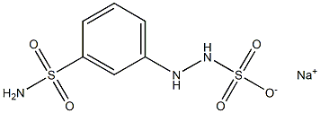 2-(m-Sulfamoylphenyl)hydrazinesulfonic acid sodium salt 结构式