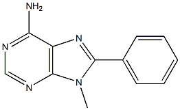 6-Amino-9-methyl-8-phenyl-9H-purine,,结构式