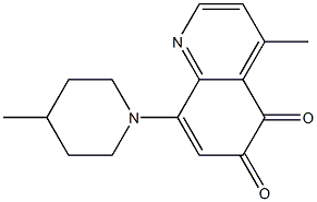 4-Methyl-8-(4-methylpiperidino)quinoline-5,6-dione