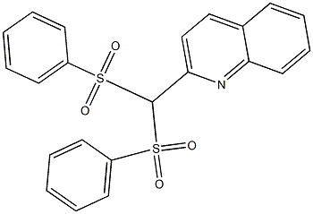 2-[Bis(phenylsulfonyl)methyl]quinoline 结构式
