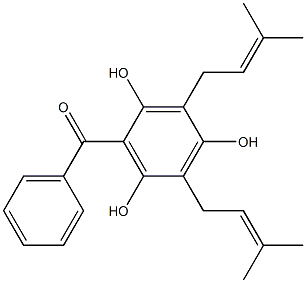 2,4,6-Trihydroxy-3,5-bis(3-methyl-2-butenyl)benzophenone