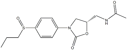 (5S)-5-Acetylaminomethyl-3-(4-propylsulfinylphenyl)oxazolidin-2-one