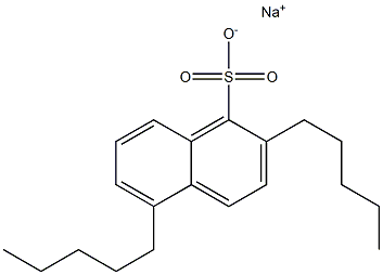 2,5-ジペンチル-1-ナフタレンスルホン酸ナトリウム 化学構造式
