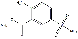 2-Amino-5-sulfamoylbenzoic acid ammonium salt Struktur