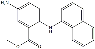 5-Amino-2-(1-naphtylamino)benzoic acid methyl ester 结构式