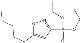 (5-Pentylisoxazol-3-yl)phosphonic acid diethyl ester,,结构式