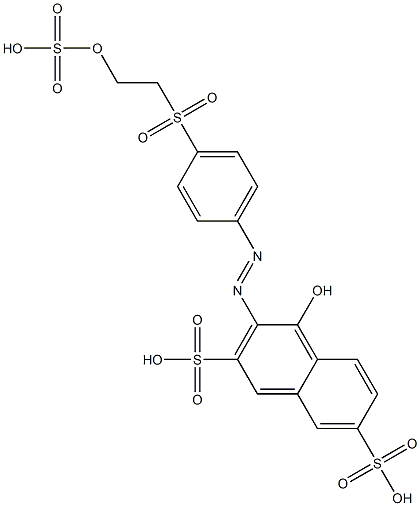 4-Hydroxy-3-[[4-[[2-(sulfooxy)ethyl]sulfonyl]phenyl]azo]-2,7-naphthalenedisulfonic acid