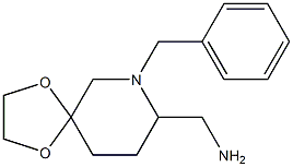 1-ベンジル-5,5-(エチレンジオキシ)-2-ピペリジンメタンアミン 化学構造式