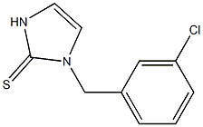1-(3-Chlorobenzyl)-1,3-dihydro-2H-imidazole-2-thione Structure
