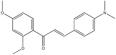 4-ジメチルアミノ-2',4'-ジメトキシ-trans-カルコン 化学構造式