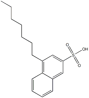 4-Heptyl-2-naphthalenesulfonic acid,,结构式