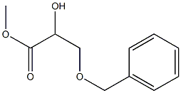 2-Hydroxy-3-(benzyloxy)propanoic acid methyl ester Struktur