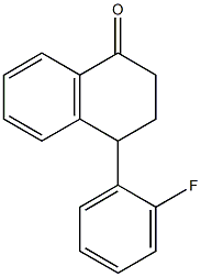 3,4-Dihydro-4-(2-fluorophenyl)naphthalen-1(2H)-one 结构式