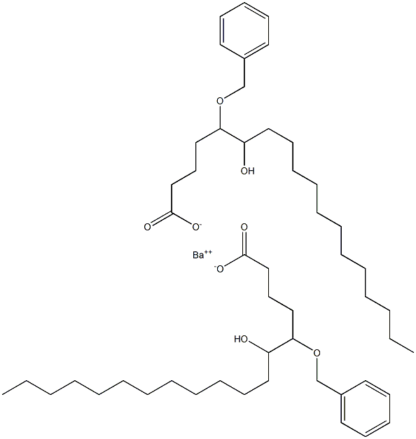 Bis(5-benzyloxy-6-hydroxystearic acid)barium salt|