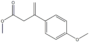 3-(p-メトキシフェニル)-3-ブテン酸メチル 化学構造式