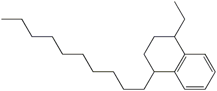 1-Decyl-4-ethyl-1,2,3,4-tetrahydronaphthalene Structure