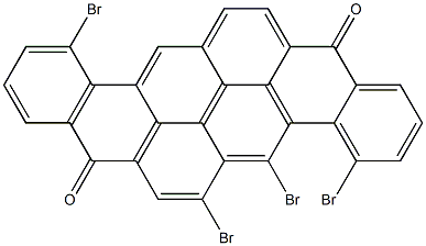 4,5,6,12-Tetrabromo-8,16-pyranthrenedione Structure