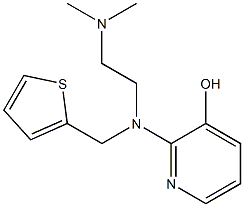 N,N-Dimethyl-N'-(3-hydroxypyridin-2-yl)-N'-(2-thienylmethyl)-1,2-ethanediamine 结构式