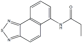 6-プロピオニルアミノナフト[1,2-c][1,2,5]チアジアゾール 化学構造式
