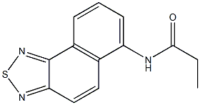 6-Propionylaminonaphtho[1,2-c][1,2,5]thiadiazole,,结构式