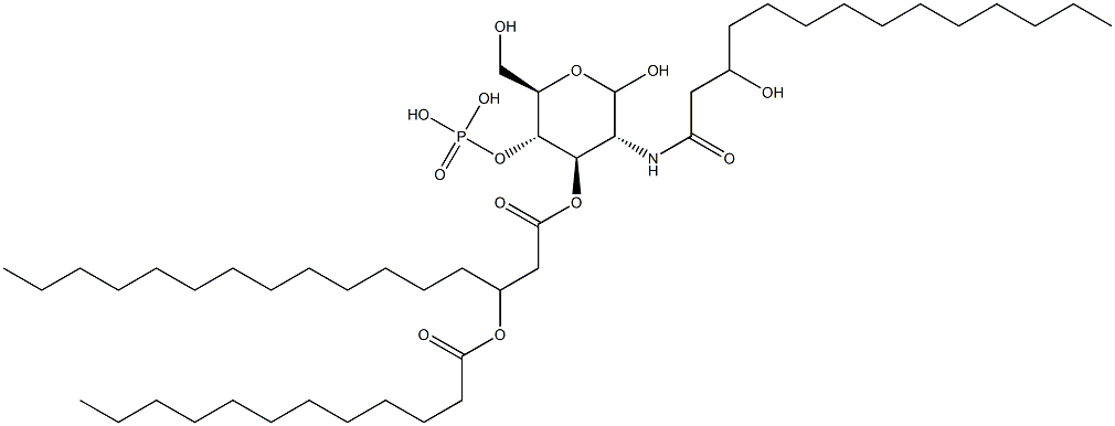  2-(3-Hydroxymyristoylamino)-4-O-phosphono-3-O-[3-(dodecanoyloxy)palmitoyl]-2-deoxy-D-glucopyranose