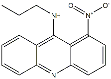 9-(プロピルアミノ)-1-ニトロアクリジン 化学構造式