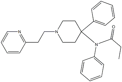 N-(Phenyl)-N-[1-(2-(2-pyridinyl)ethyl)-4-phenylpiperidin-4-yl]propanamide Structure