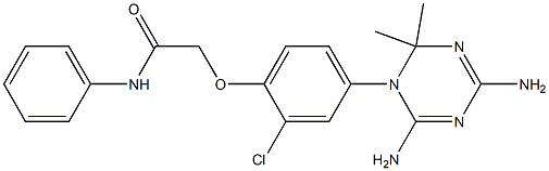  1-[3-Chloro-4-[2-(phenylamino)-2-oxoethoxy]phenyl]-2,2-dimethyl-4,6-diamino-1,2-dihydro-1,3,5-triazine