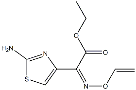 (2-Amino-4-thiazolyl)[(Z)-(vinyloxy)imino]acetic acid ethyl ester 结构式