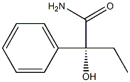 (R)-α-エチル-α-ヒドロキシベンゼンアセトアミド 化学構造式