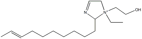 2-(8-Decenyl)-1-ethyl-1-(2-hydroxyethyl)-3-imidazoline-1-ium Structure