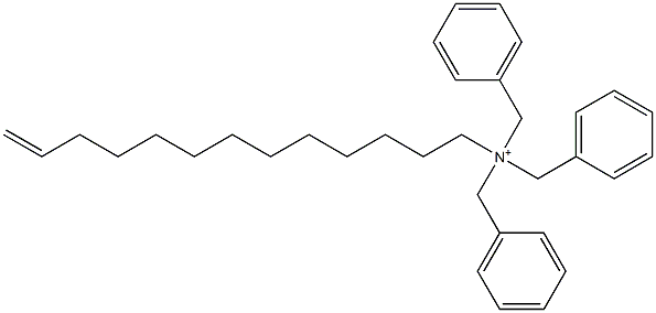 (12-Tridecenyl)tribenzylaminium 结构式