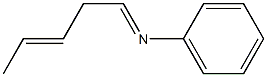 N-(3-Penten-1-ylidene)aniline Structure