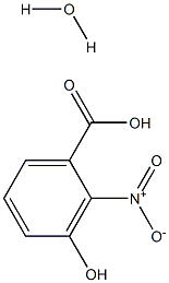 2-Nitro-m-hydroxybenzoic acid monohydrate 结构式