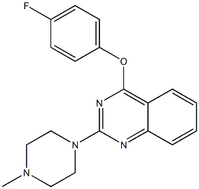 2-[4-Methyl-1-piperazinyl]-4-(4-fluorophenoxy)quinazoline