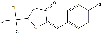 (5E)-2-(Trichloromethyl)-5-(4-chlorobenzylidene)-1,3-dioxolan-4-one Struktur