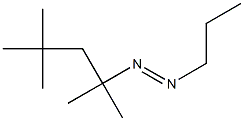 1-プロピル-2-(1,1,3,3-テトラメチルブチル)ジアゼン 化学構造式