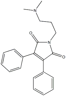 3,4-Diphenyl-1-[3-(dimethylamino)propyl]-1H-pyrrole-2,5-dione Structure