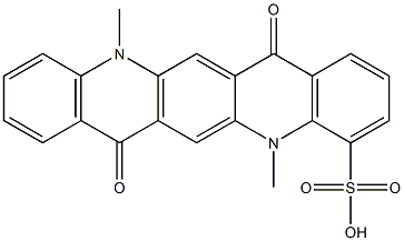  5,7,12,14-Tetrahydro-5,12-dimethyl-7,14-dioxoquino[2,3-b]acridine-4-sulfonic acid