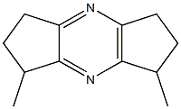 1,2,3,5,6,7-Hexahydro-1,7-dimethyldicyclopentapyrazine Struktur