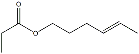 プロピオン酸4-ヘキセニル 化学構造式
