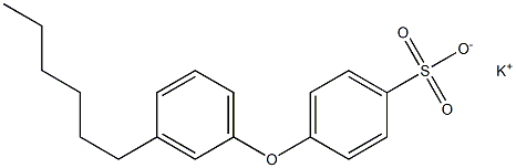 4-(3-Hexylphenoxy)benzenesulfonic acid potassium salt 结构式