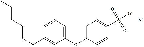 4-(3-Hexylphenoxy)benzenesulfonic acid potassium salt Struktur