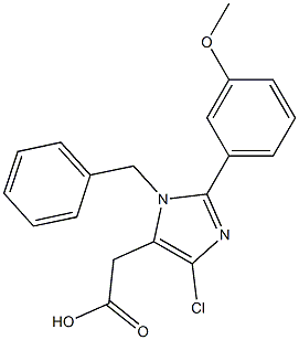 1-Benzyl-4-chloro-2-(3-methoxyphenyl)-1H-imidazole-5-acetic acid