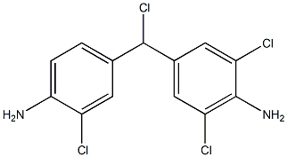 (4-Amino-3-chlorophenyl)(4-amino-3,5-dichlorophenyl)chloromethane,,结构式